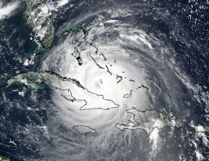 Hurricane Irma over the Bahamas and Cuba on Sept 8, 2017. Images by the LANCE/EOSDIS Rapid Response team.